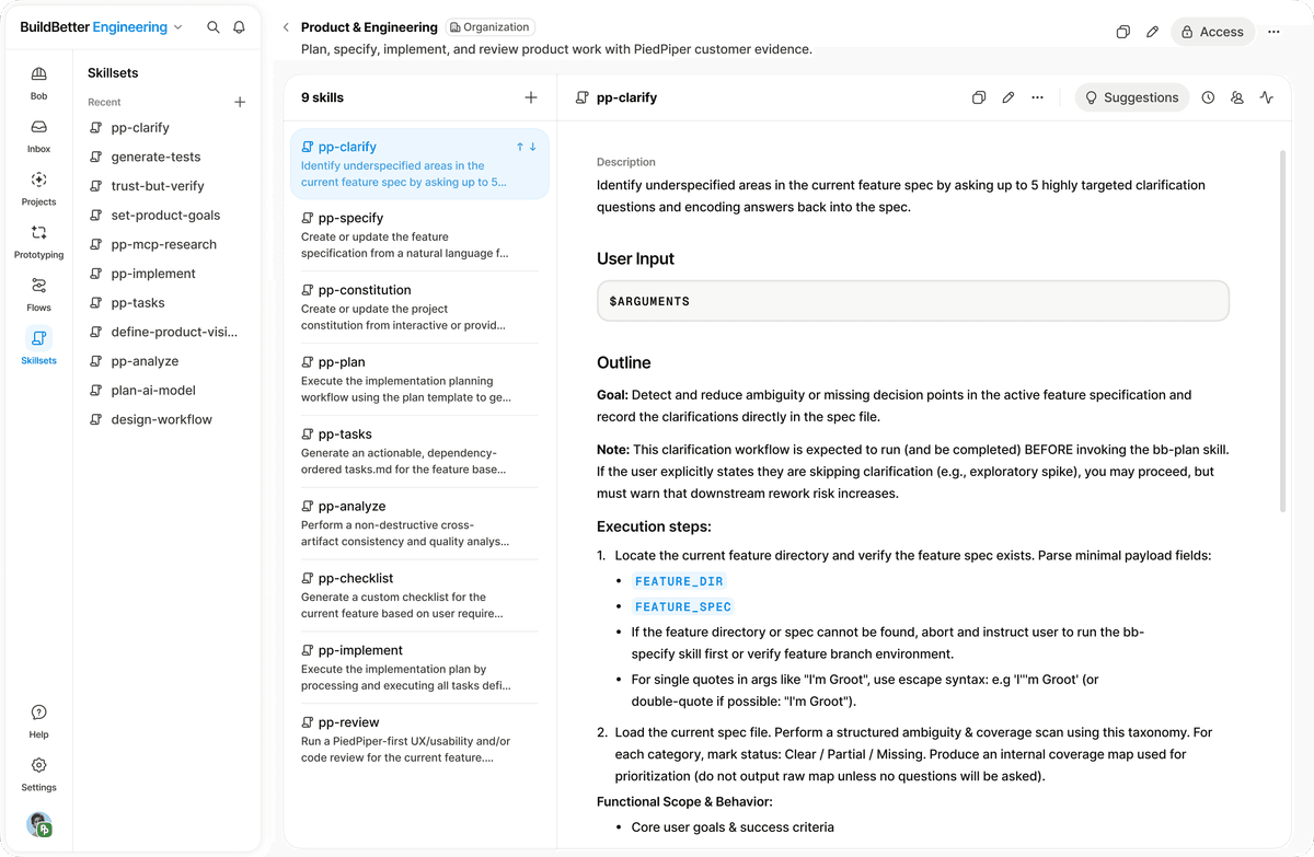 Product Development in BuildBetter