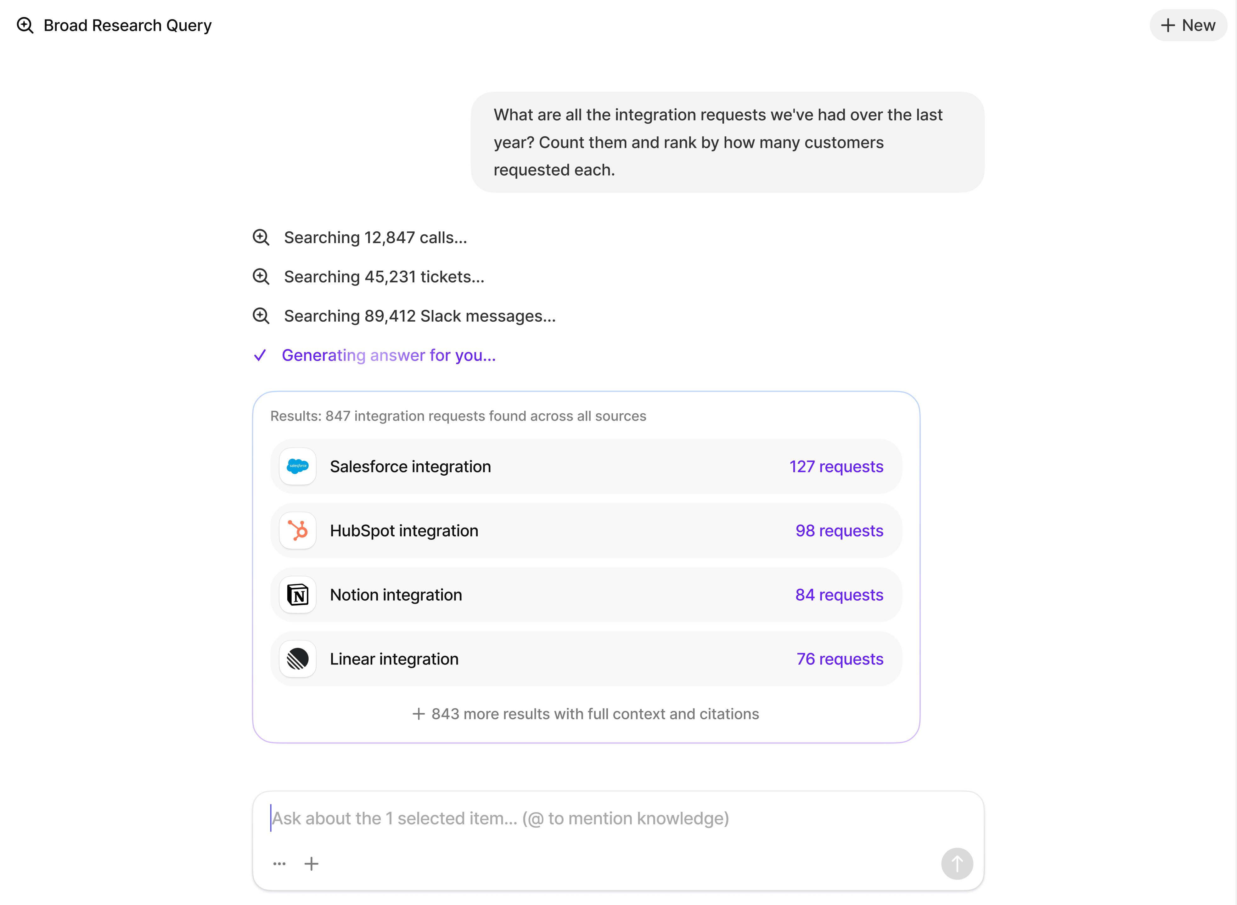 Broad Research query example